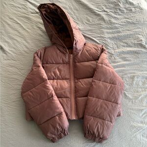 SHEIN Chocolate Brown Quilted Jacket